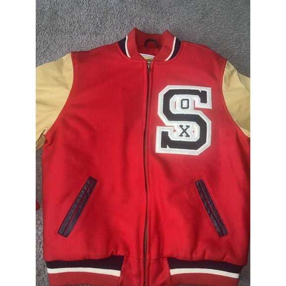 Mitchell & Ness Chicago White Sox 1938 Varsity Jacket USA Made Size (40) Med EUC - Picture 2 of 16